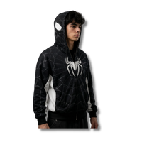 Hoddie Spider Clásico BlackWhite 3